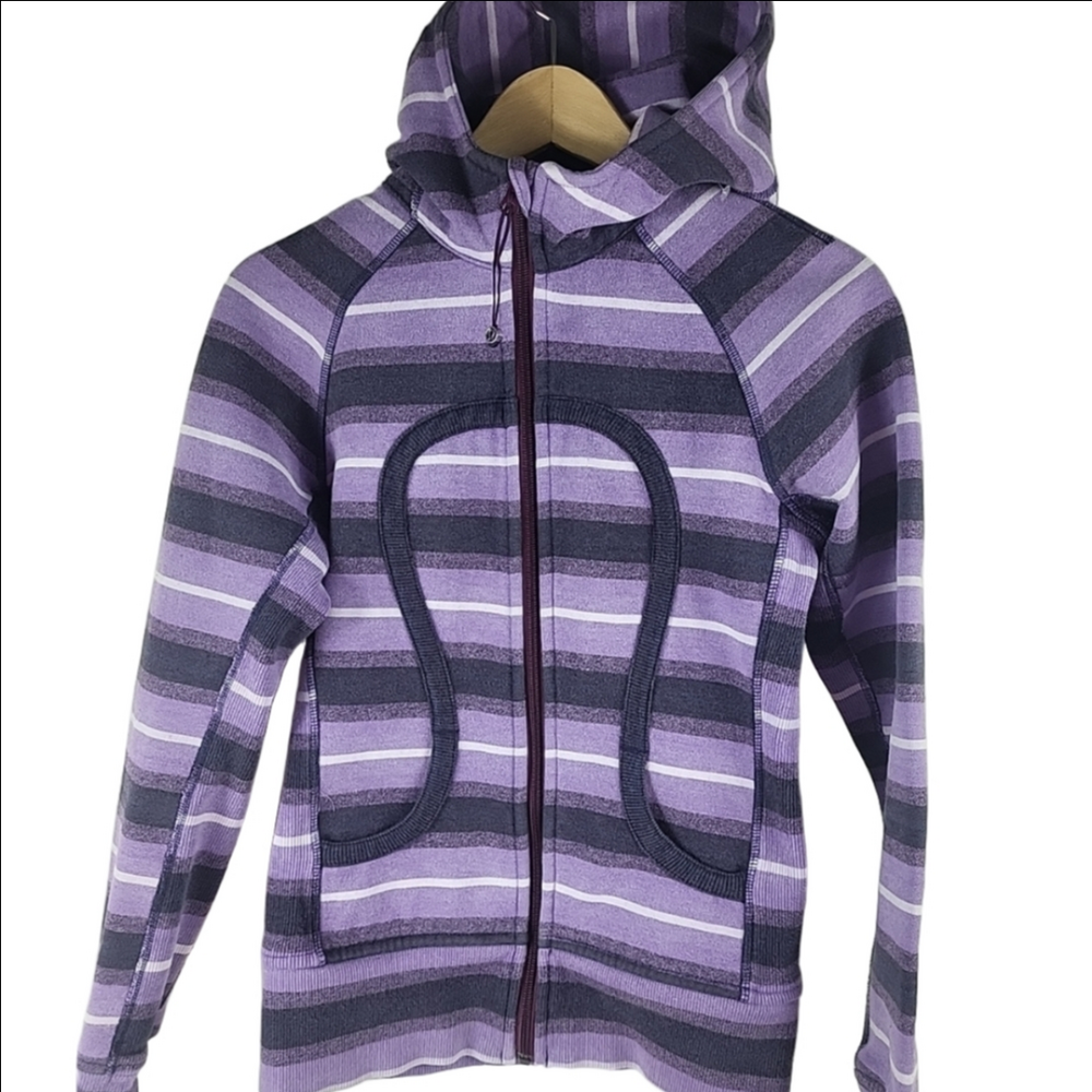 Lululemon Jacket Womens Size 4 Full Zip Scuba Hoodie Long Sleeve Outdoor